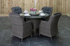 Rio tuinset 4 personen Darwin Kobo Grey tafel detail