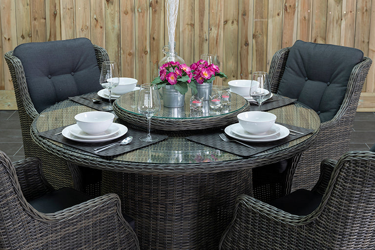 Rio tuinset 4 personen Darwin Kobo Grey kussens detail