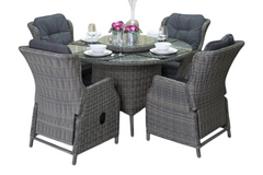 Outnest Rio tuinset 4 personen Darwin Kobo Grey compleet vooraanzicht