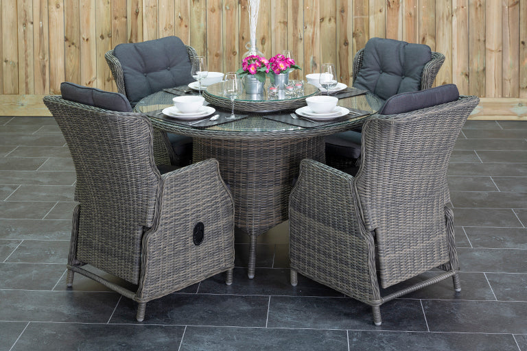 Rio tuinset 4 personen Darwin Kobo Grey tafel detail