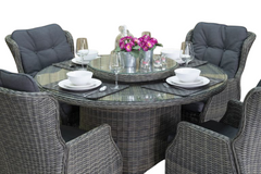 Rio tuinset 4 personen Darwin Kobo Grey kussens detail