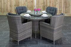 Outnest Rio tuinset 4 personen Marina Kobo Grey compleet vooraanzicht