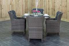 Rio tuinset 4 personen Marina Kobo Grey zijaanzicht
