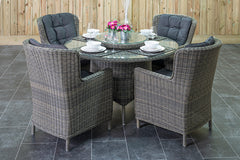 Rio tuinset 4 personen Marina Kobo Grey tafel detail