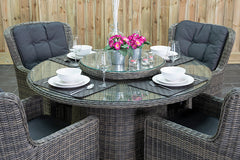 Rio tuinset 4 personen Marina Kobo Grey stoel detail