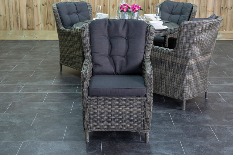 Rio tuinset 4 personen Marina Kobo Grey bovenaanzicht