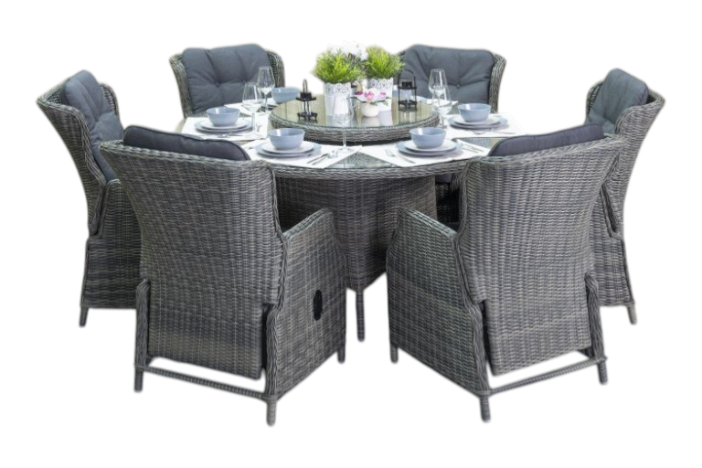 Rio-Darwin Verstelbare Tuinset 6 Personen - Kobo Grey