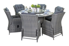 Rio-Darwin Verstelbare Tuinset 6 Personen - Kobo Grey