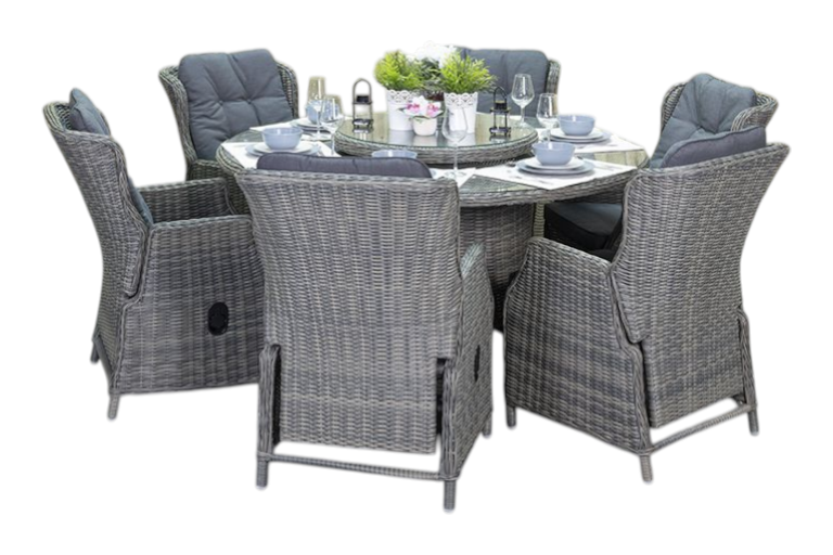 Rio-Darwin Verstelbare Tuinset 6 Personen - Kobo Grey