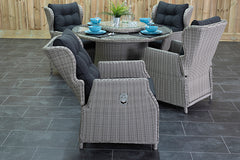 Rio tuinset 4 personen Barcelona Light Kobo Grey bovenaanzicht