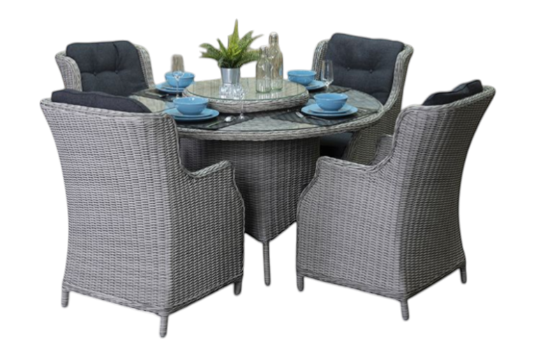 Rio-Darwin Tuinset 4 Personen - Light Kobo Grey