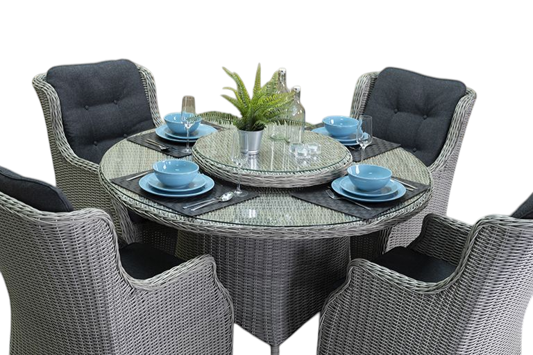 Rio-Darwin Tuinset 4 Personen - Light Kobo Grey