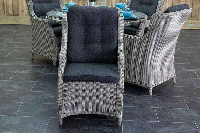 Rio tuinset 4 personen Darwin Light Kobo Grey bovenaanzicht