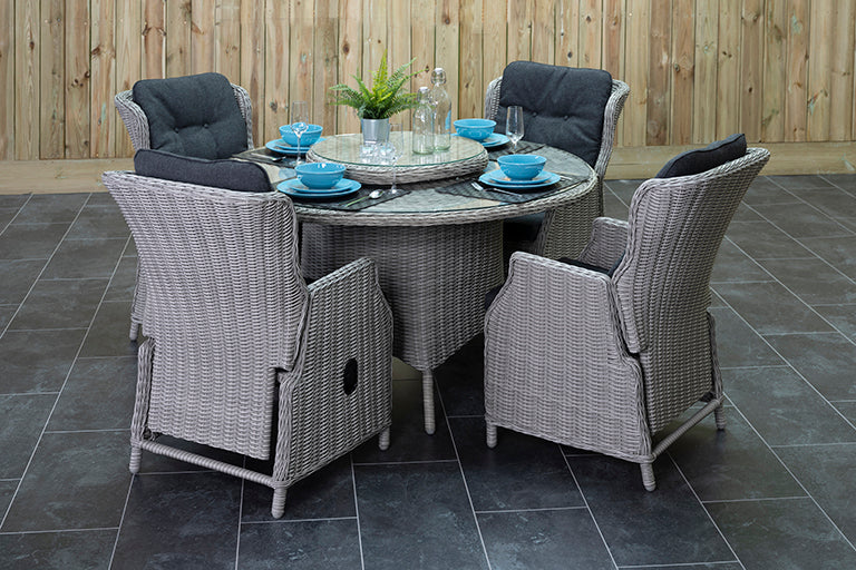 Rio tuinset 4 personen Darwin Light Kobo Grey tafel detail