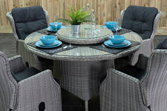 Rio tuinset 4 personen Darwin Light Kobo Grey stoel detail