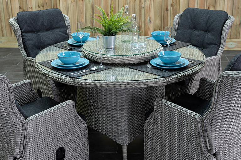 Rio tuinset 4 personen Darwin Light Kobo Grey stoel detail