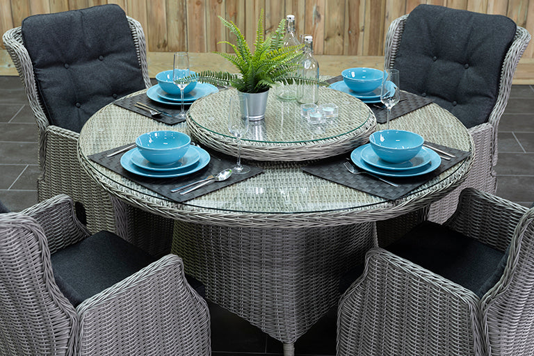 Rio tuinset 4 personen Darwin Light Kobo Grey kussens detail