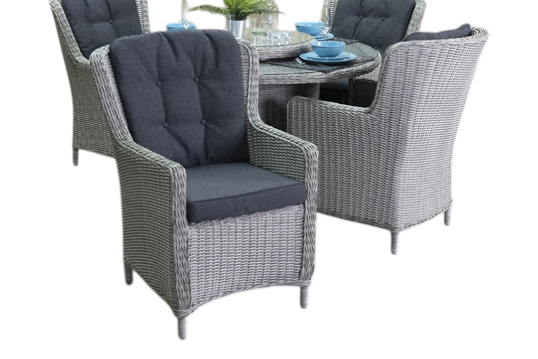 Rio tuinset 4 personen Marina Light Kobo Grey kussens detail