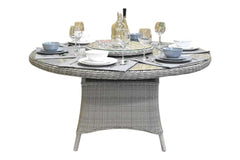 Rio Ronde Tuintafel 150 cm - Glas / Light Kobo Grey