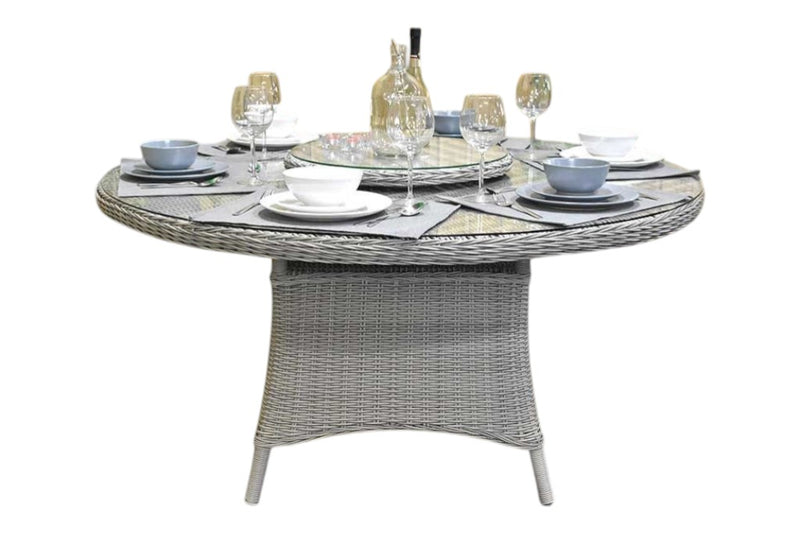 Rio Ronde Tuintafel 150 cm - Glas / Light Kobo Grey