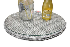 Rio Ronde Tuintafel 130 cm - Glas / Light Kobo Grey