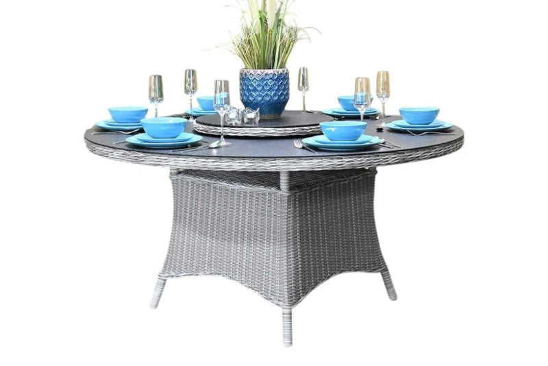Rio Ronde Tuintafel 150 cm - Spraystone / Light Kobo Grey