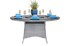 Rio Ronde Tuintafel 150 cm - Spraystone / Light Kobo Grey