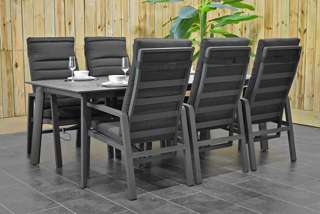 San Antonio tuintafel 220x100 keramisch - vooraanzicht - Outnest