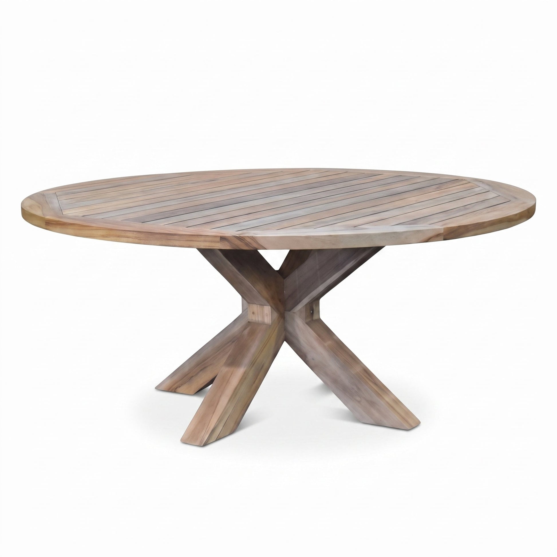 Surakarta Ronde Tuintafel 180 cm in einem stimmungsvollen Garten - Outnest Gartenmöbel