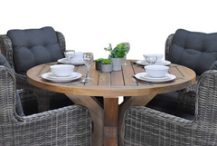 Surakarta-Delano Tuinset 4 Personen - Kobo Grey