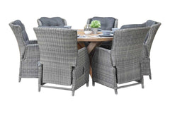 Surakarta-Darwin verstelbare Tuinset 6 Personen - Kobo Grey