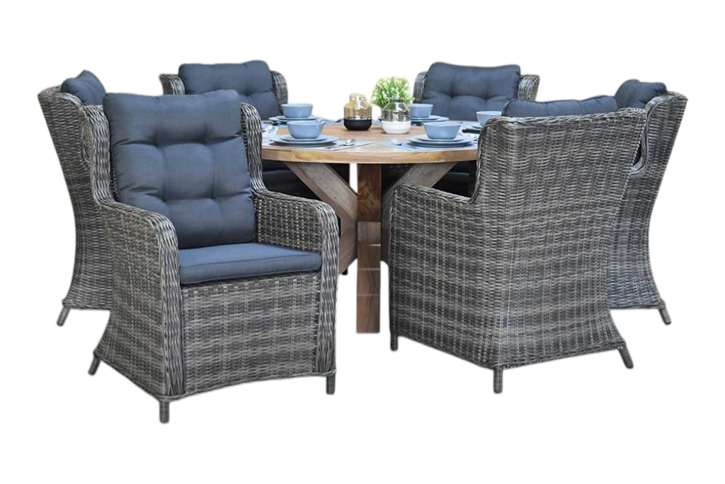 Surakarta-Delano Tuinset 6 Personen - Kobo Grey