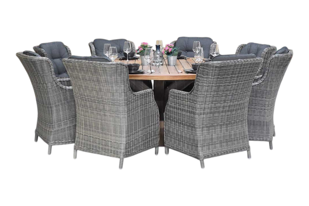 Surakarta-Darwin Tuinset 8 Personen - Kobo Grey