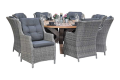 Surakarta-Darwin Tuinset 8 Personen - Kobo Grey