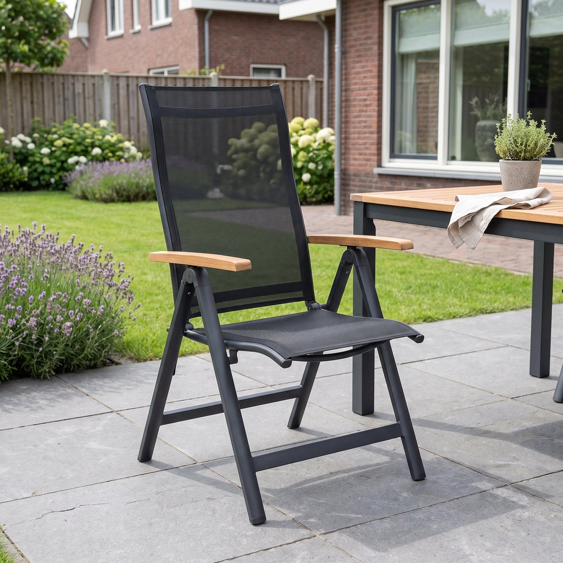 Torino Verstelbare Tuinstoel | Dining in einem stimmungsvollen Garten - Outnest Gartenmöbel