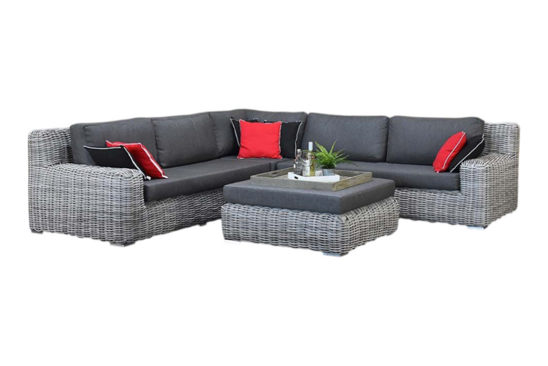 Vallemara Hoek Loungeset - Faded Grey