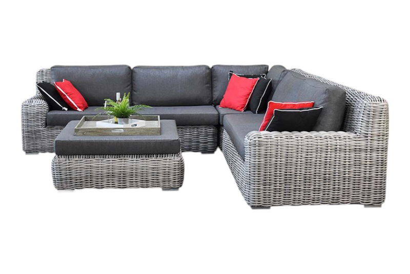 Vallemara Hoek Loungeset - Faded Grey