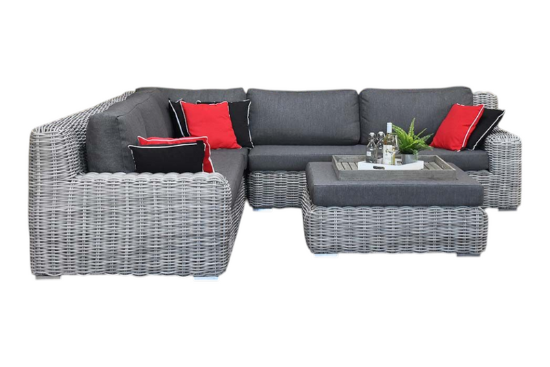 Vallemara Hoek Loungeset - Faded Grey