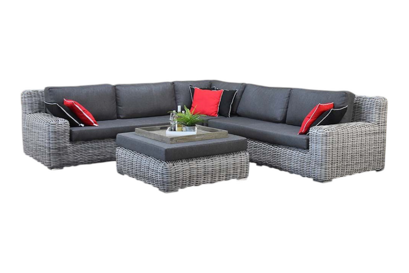 Vallemara Hoek Loungeset - Faded Grey