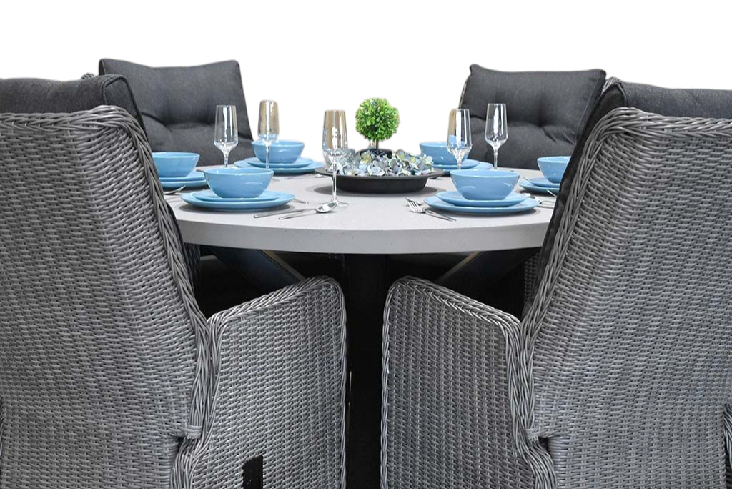 Voula-Marling verstelbare Tuinset 6 Personen