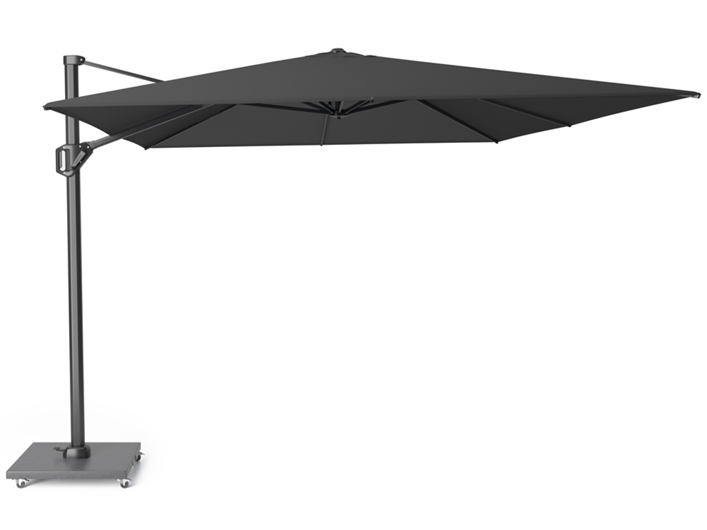 Ampelschirm Platinum Challenger T1, 4 x 3 m in Faded Black inklusive